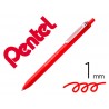 Esferografica pentel izee ponta de 10mm retratil cor vermelho