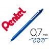 Esferografica pentel izee ponta de 07mm retratil cor azul