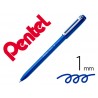 Esferografica pentel izee ponta de 10mm com tampa cor azul