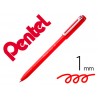 Esferografica pentel izee ponta de 10mm com tampa cor vermelho