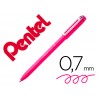 Esferografica pentel izee ponta de 07mm com tampa cor rosa