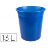 Cesto plastico q connect azul translucido 13 litros