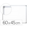 Quadro branco q connect lacado magnetico moldura em aluminio 60x45 cm