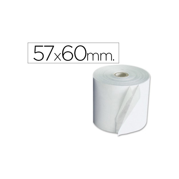 Rolo de calculadora exacompta eletrica 57 mm x 60 mm 60 g m2