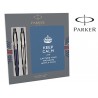 Esferografica parker jotter aco azul bloco expositor de 9 conjuntos de oferta