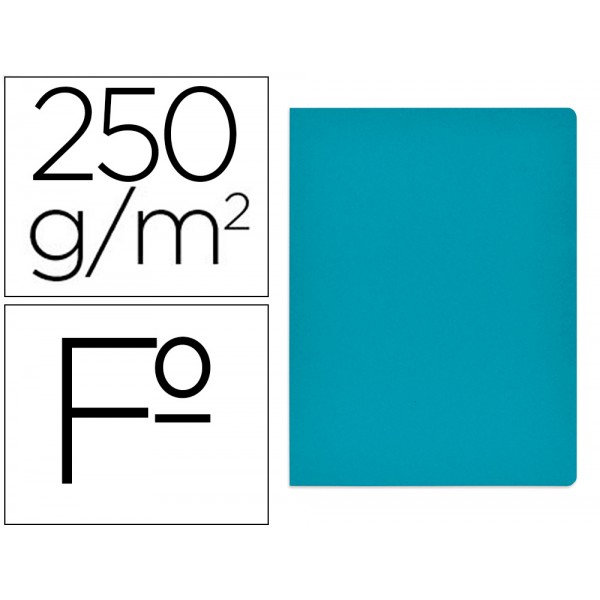 Classificador de cartolina gio simple intenso folio azul 250g m2