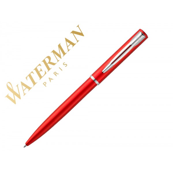 Esferografica waterman allure lacada vermelho em estojo de oferta