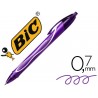 Esferografica bic gelocity quick dry retratil tinta gel purpura ponta de 07 mm