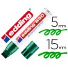 Marcador edding permanente 850 verde ponta biselada 5 15 mm recarregavel