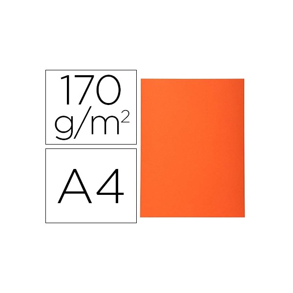 Classificador exacompta em cartolina reciclada din a4 laranja 170 gr