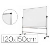 Quadro branco bi office de aco vitrifricado dupla face 120x150 cm