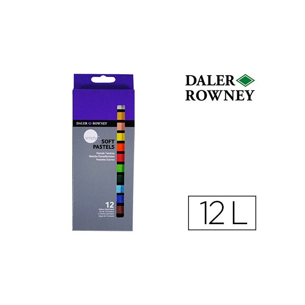 Pastel de oleo daler rowney simply suave caixa 12 cores sortidas