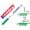 Marcador edding para quadro branco 661 cor verde ponta redonda 1 2 mm recarregavel