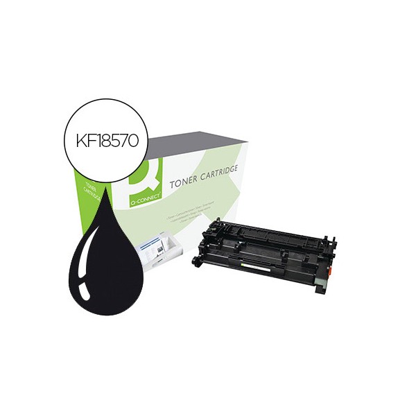 Toner q connect compativel hp cf226a laserjet m402 m426 preto 3100 pag