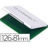 Almofada para carimbo q connect 126x81 mm verde