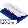 Almofada para carimbo q connect 126x81 mm azul