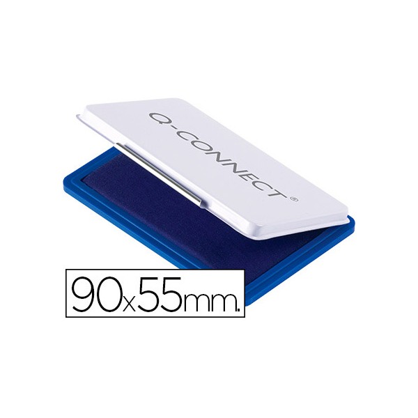 Almofada para carimbo q connect 90x55 mm azul