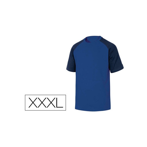 T shirt de algodao deltaplus cor azul formato xxxl