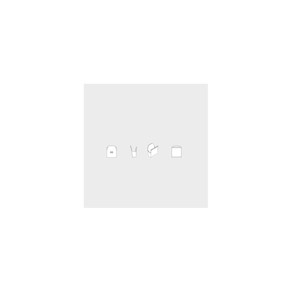 Portafolletos de pared A6 con barra