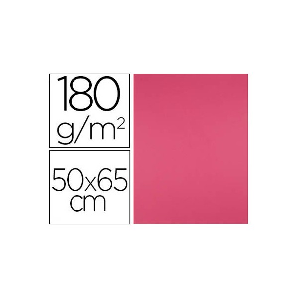 Cartolina liderpapel 50x65 cm 180 gr fucsia pack de 25 unidades