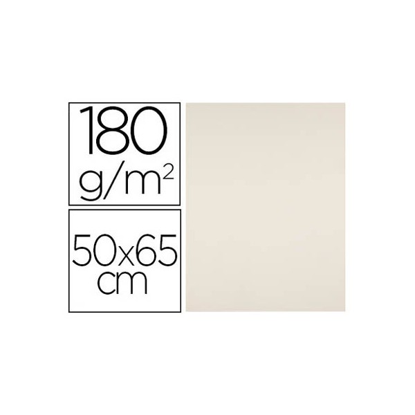 Cartolina liderpapel 50x65 cm 180 gr creme pack de 25 unidades