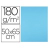 Cartolina liderpapel 50x65 cm 180 gr azul turquesa pack de 25 unidades