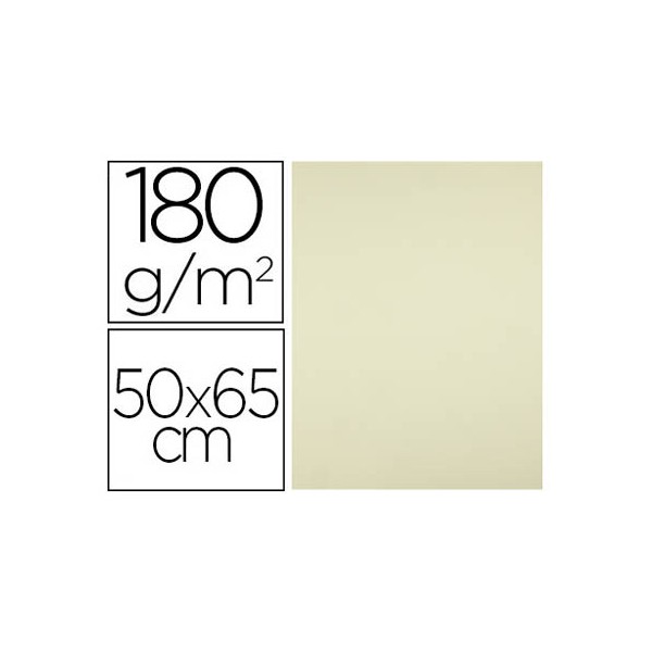 Cartolina liderpapel 50x65 cm 180 gr amarelo pack de 25 unidades