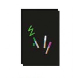 Set of 2 black sheets and 3 pens| for trestle displays