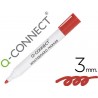 Marcador q connect quadro branco vermelho ponta redonda 30 mm