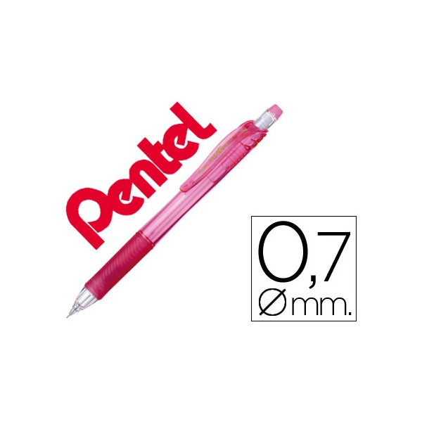 Lapiseira pentel energize x 07 mm rosa