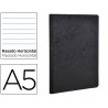 Caderno clairefontaine capa cartolina din a5 pautado 5 mm 96 folhas cor preto