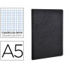 Caderno clairefontaine capa cartolina din a5 quadriculado 5 mm 96 folhas cor preto