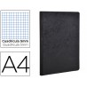 Caderno clairefontaine capa cartolina din a4 quadriculado 5 mm 96 folhas cor preto