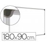 Quadro branco bi office magnetica maya w ceramica vitrificada moldura de aluminio 180 x 90 cm com bandeja para acessorio