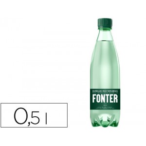 Agua mineral natural fonter com gas garrafa de 500ml