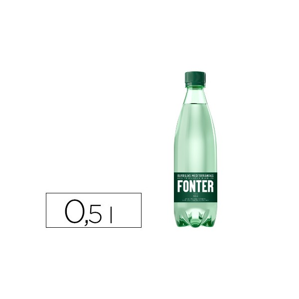 Agua mineral natural fonter com gas garrafa de 500ml