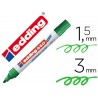 Marcador edding para quadro branco 660 cor verde ponta redonda 3 mm recarregavel