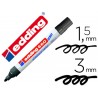 Marcador edding para quadro branco 660 cor preto ponta redonda 3 mm recarregavel