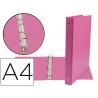 Pasta liderpapel cartao forrado pvc din a4 4 aneis 25 mm mistos fucsia