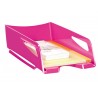 Tabuleiro de secretaria cep maxi de grande capacidade 386x270x115 mm plastico rosa