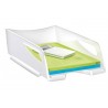 Tabuleiro de secretaria cep maxi de grande capacidade 386x270x115 mm plastico branco