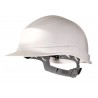 Capacete de obra deltaplus de polietileno ajustavel com isolamento eletrico cor branco