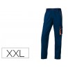 Calcas deltaplus com cintura ajustavel e 5 bolsos cor azul laranja formato xxl