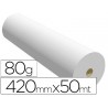 Papel reprografia para plotter 420mmx50mt 80gr impressao tinteiro