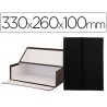 Caixas de arquivo frances liderpapel preto medidas 330x260x100 mm