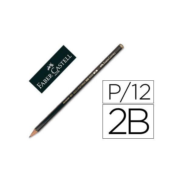 Lapis de grafite faber 9000 2b unidade