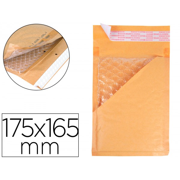 Envelope borbulhas q connect creme cd 200x175 mm caixa de 100 unidades