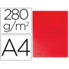 Classificador exacompta cartolina reciclada din a4 vermelho 280gr com 2 abas interior