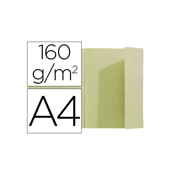 Classificador exacompta din a4 verde 160 gr com aba interior