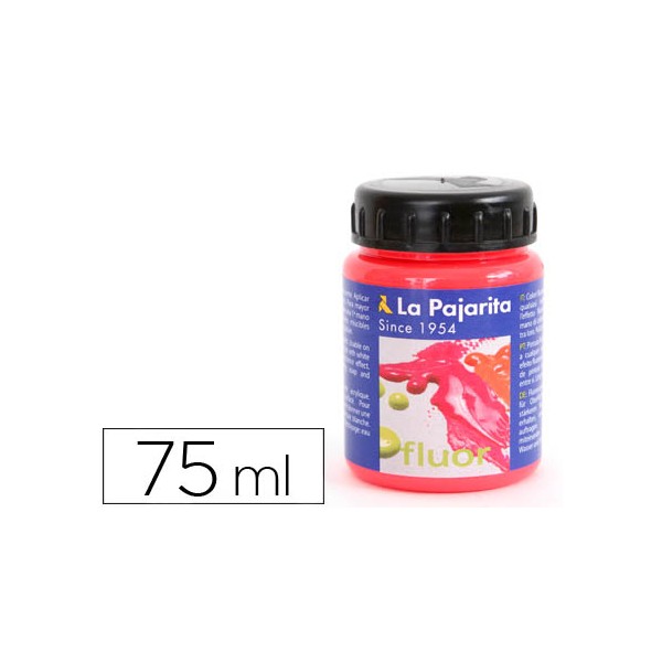 Pintura latex la pajarita f 03 vermelho amapola fluorescente 75ml